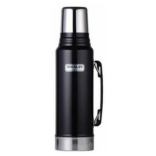 фото Классический термос stanley classic vacuum insulated bottle, 1 л черный