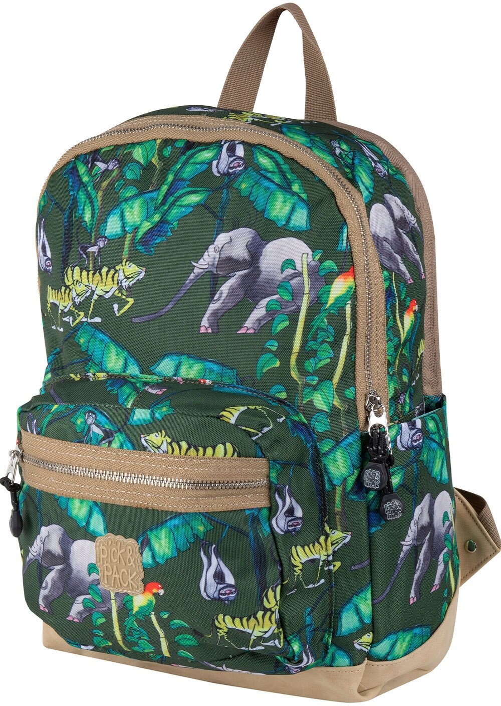 Рюкзак Pick & Pack PP20172 Happy Jungle Backpack M *42 Bamboo green