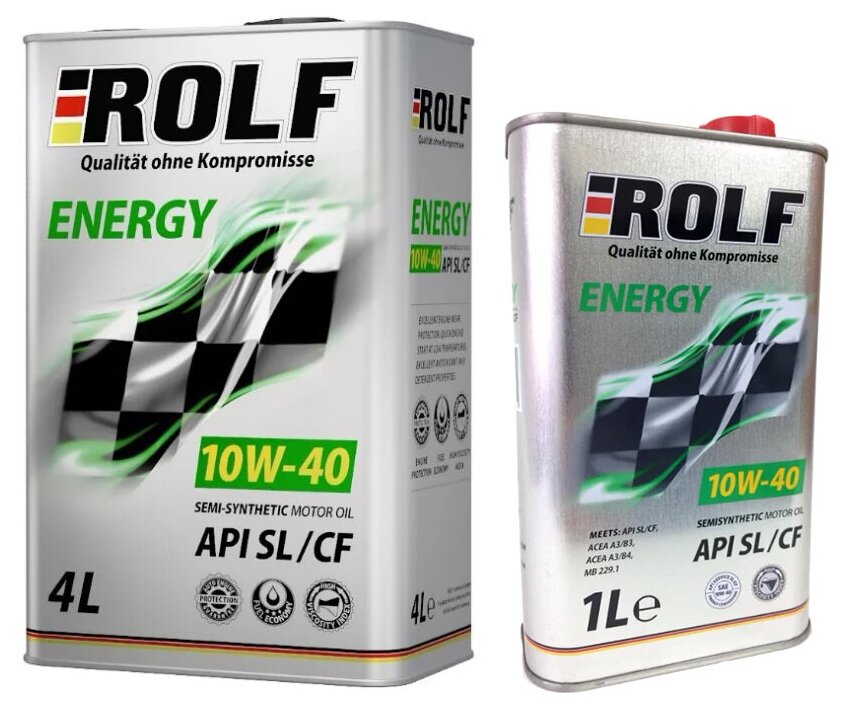 !! 1      ROLF ENERGY SAE 10W-40, API SL/CF  5 