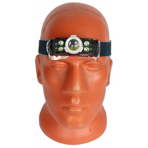 фото Фонарь налобный светодиодный акб usb 19 police