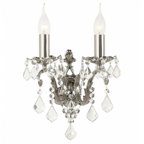 фото Dio d`arte бра dio d`arte forli 2*40w e14 матовый никель {e 2.1.2.600 n}