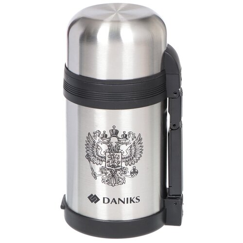 фото Термос daniks 1l silver sl-100gx / 306888