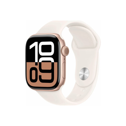 Умные часы Apple Watch Series 10 46mm Rose Gold Aluminum Case Sport Band SM 59990₽