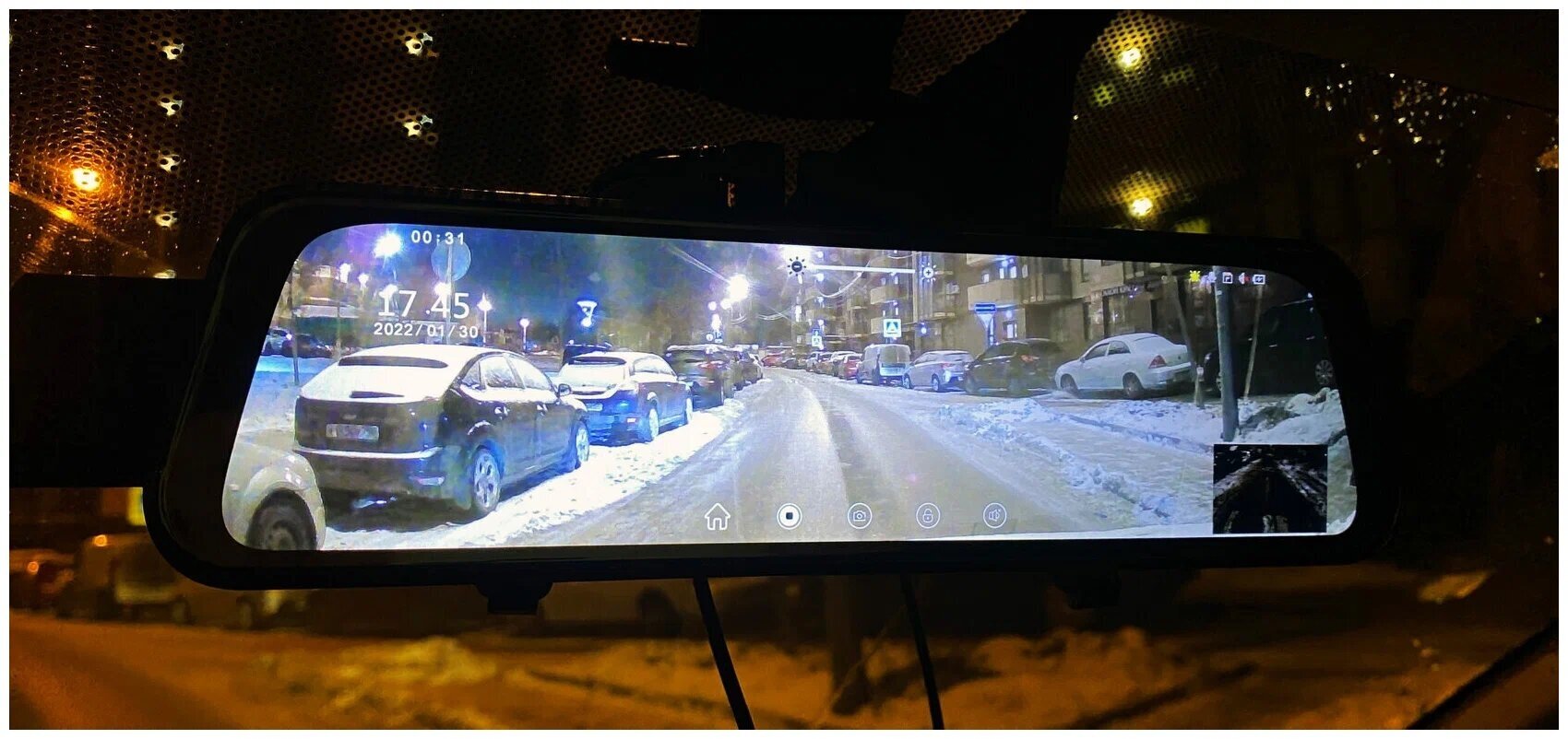 Автомобильный видеорегистратор зеркало с камерой заднего вида, Регистратор зеркало, Видео регистратор 10 дюймов
