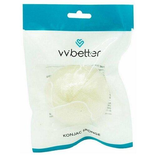 Спонж для лица Vvbetter, Konjac Sponge, конжаковый спонж для лица vvbetter konjac sponge конжаковый