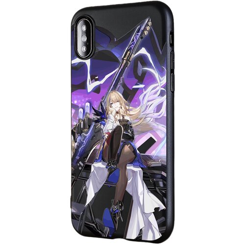 Силиконовый чехол Mcover для Apple iPhone X / iPhone XS Honkai Impact, Сервал