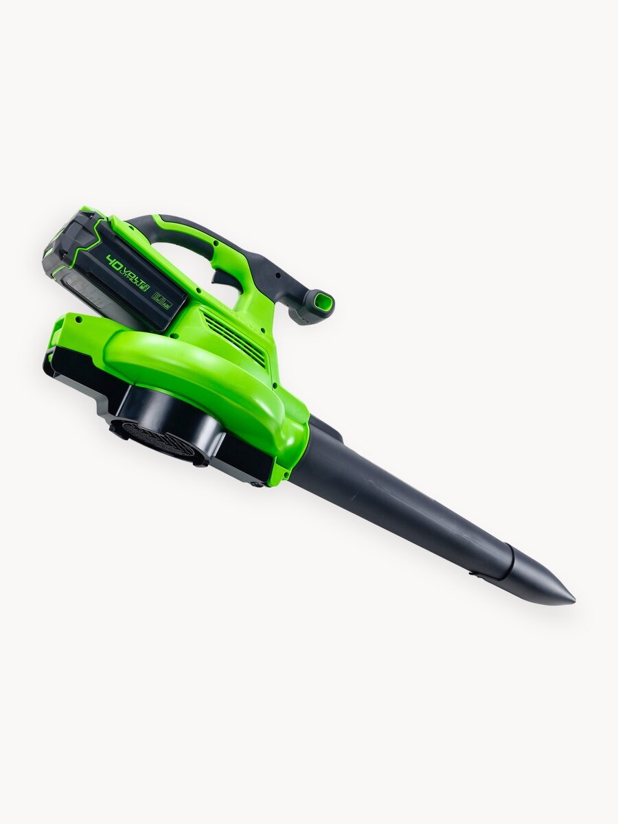 Воздуходув-Садовый Пылесос аккумуляторный Greenworks 40V, бесщеточный, АКБ 4Ач и ЗУ