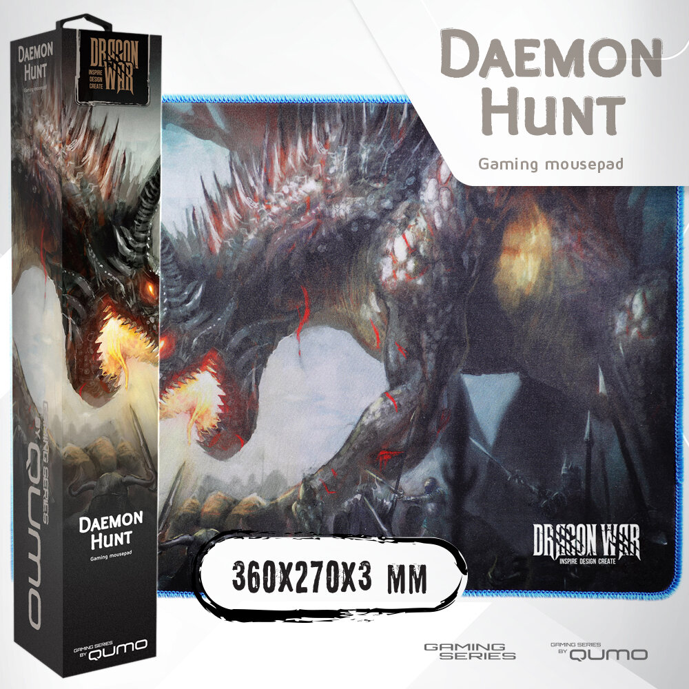 Игровой коврик для мыши Qumo Daemon Hunt , 360*270*3 мм