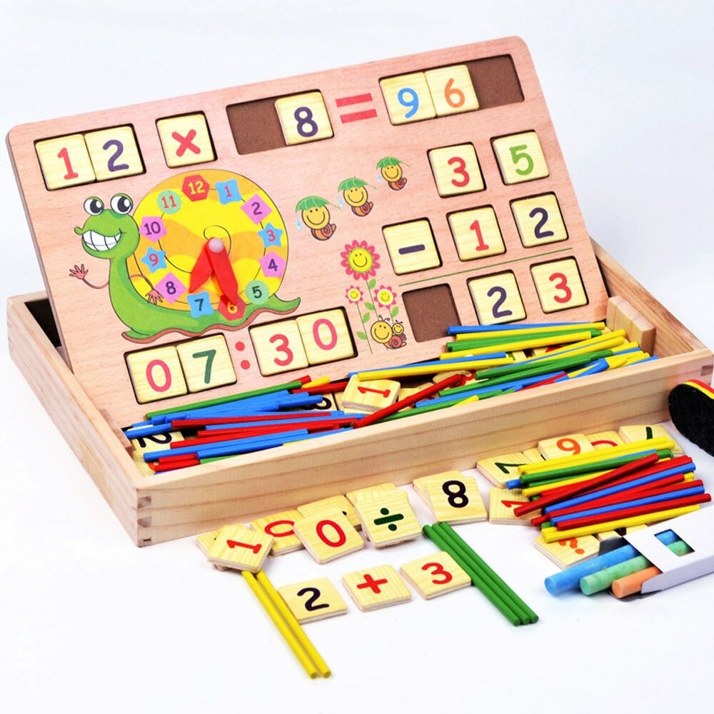 Наша Игрушка 951054 Доска обучающая двусторонняя  в наборе с мелом