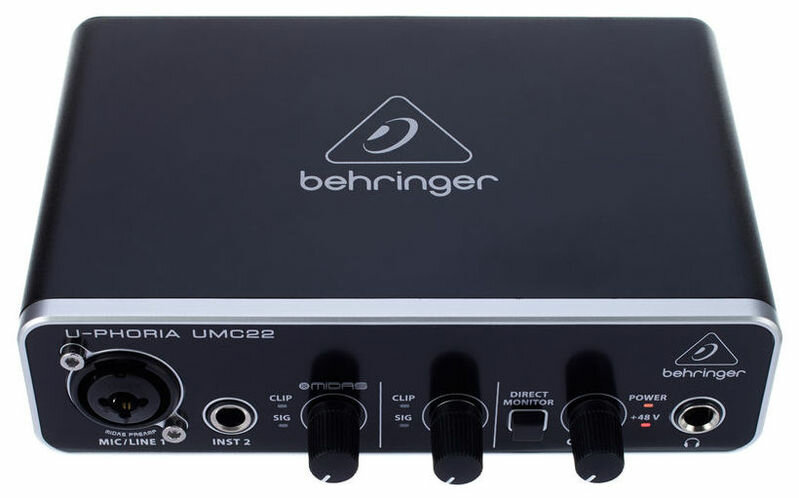 Внешняя звуковая карта BEHRINGER U-PHORIA UMC22