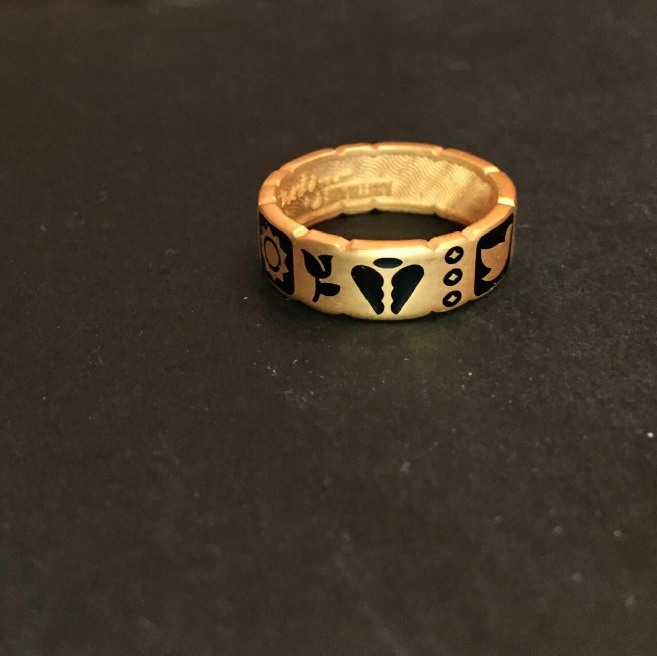 Кольцо, размер 18, золотой — фото 1