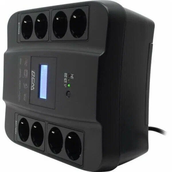 Источник бесперебойного питания Powercom ИБП Powercom SPD-1100U LCD USB, ID1452054, 1100VA605W, Линейно- интерактивный, аппроксимированная синусоида, USB, 4xEURObat 4xEUROprotect, LCD, RJ4511, USB ЗУ — фото 11