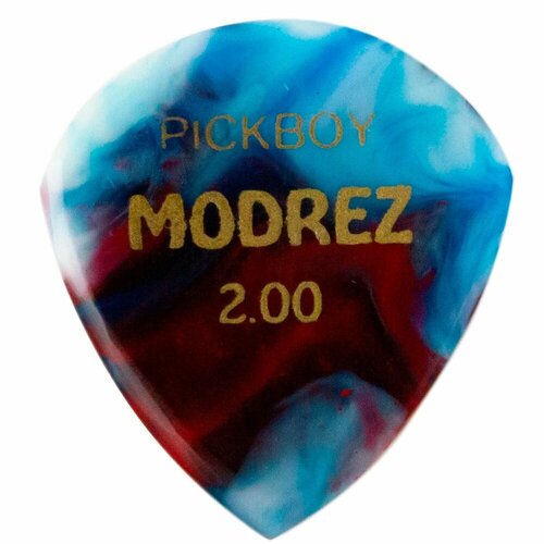Медиатор для гитары Pickboy Modrez Pick PBMDZBUP200, разноцветный, 2 мм, 1 шт planet waves 75b000 ремень для бас гитары
