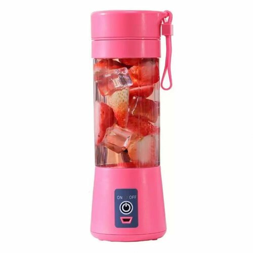 Блендер портативный для смузи и коктейлей USB розовый 79900₽