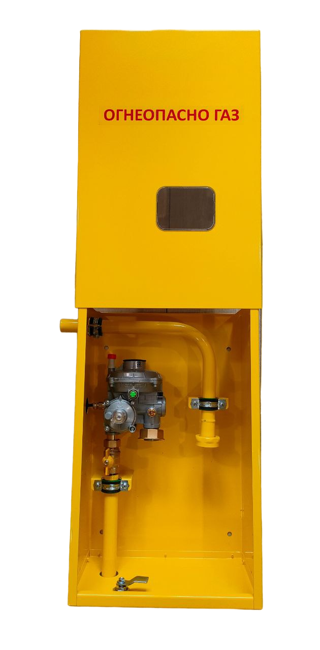 Пункт редуцирования газа ГРПШ-FE10-G4 НЛ(снизу налево) шкафной, ДРП на базе регуляторов давления газа FE10(Pietro Fiorentini, Италия)