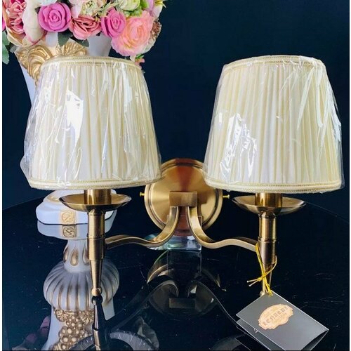 Бра с двумя абажурами 35х27 см Металл 299-048 118-299-048 6434₽