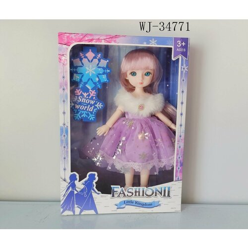 фото Кукла junfa зимняя принцесса в фиолетовом платье 22 см junfa toys