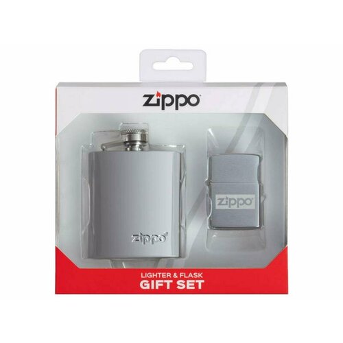 Подарочный набор ZIPPO фляжка 89 мл и зажигалка