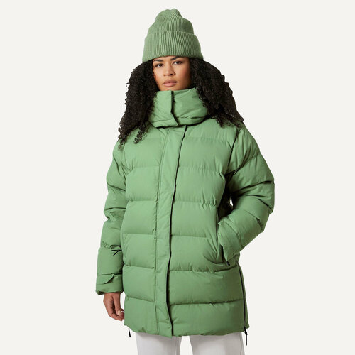 Пуховик Helly Hansen, размер L, зеленый