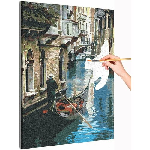 поздняя прогулка в парке раскраска картина по номерам на холсте Прогулка по Венеции / Италия Раскраска картина по номерам на холсте 40х60
