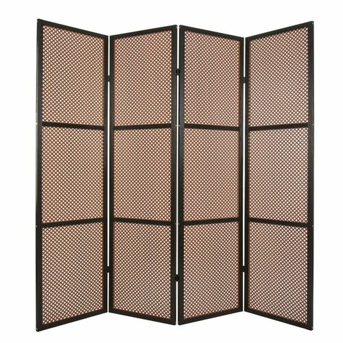 Ширма Gloria-4 (каркас венге / вставка орех)