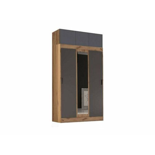 Бася Шкаф-купе с антресолью Дуб крафт Графит 21694₽