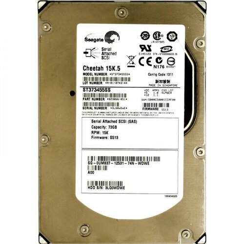 Жесткий диск Dell UM837 72Gb SAS 35 HDD 2654000₽