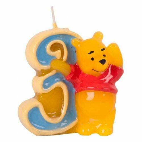 Procos Объемная свечка Винни 3 года 8219 82915 400₽