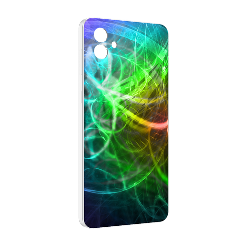 Чехол MyPads разноцветная-абстракция-линиями для Samsung Galaxy M04 задняя-панель-накладка-бампер