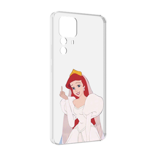 Чехол MyPads принцесса-Русалочка-Ариель женский для Xiaomi 12T Pro задняя-панель-накладка-бампер