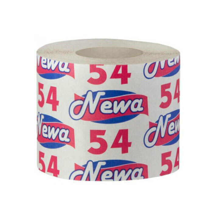 Туалетная бумага Newa 54 1-слойная, 12 рулонов
