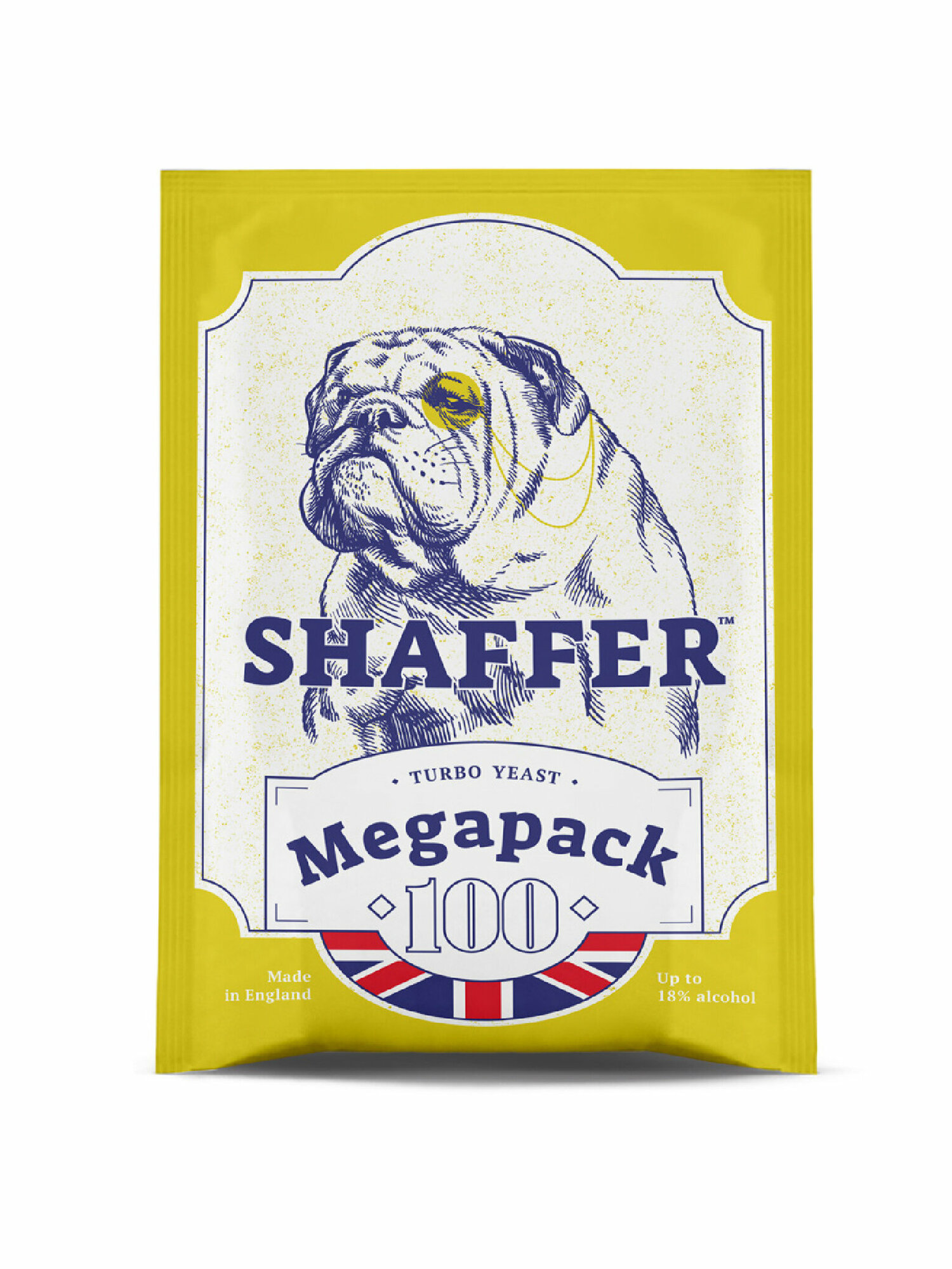 Дрожжи спиртовые SHAFFER Megapack 100 Turbo, 1 упаковка