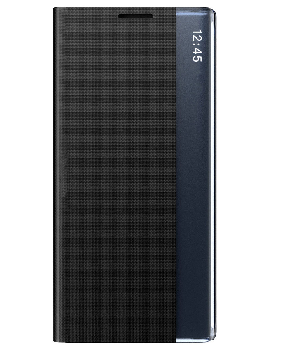 Чехол-кейс MyPads для Samsung Galaxy A22 SM-A225F (2021) с боковым окном водоотталкивающий черный