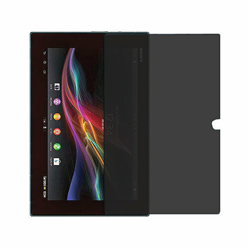 Sony Xperia Tablet Z Wi-Fi защитный экран пленка гидрогель конфиденциальность (силикон) Одна штука