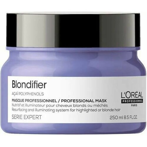 L'oreal Professionnel Маска Serie Expert Blondifier для осветленных и мелированных волос, 250 мл маска l oreal professionnel serie expert blondifier gloss для сияния осветленных и мелированных волос 250 мл