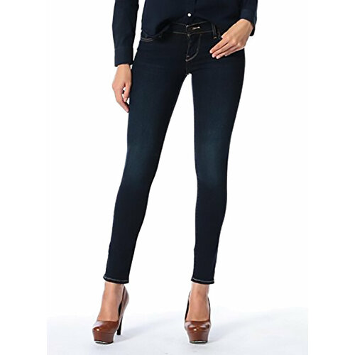 Джинсы скинни Levi's, размер 24/30, синий джинсы скинни incity прилегающие средняя посадка размер 25w 32l черный