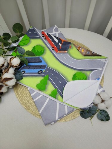 Изображение товара Пеленки непромокаемые "Автодром", 2шт 70х100см