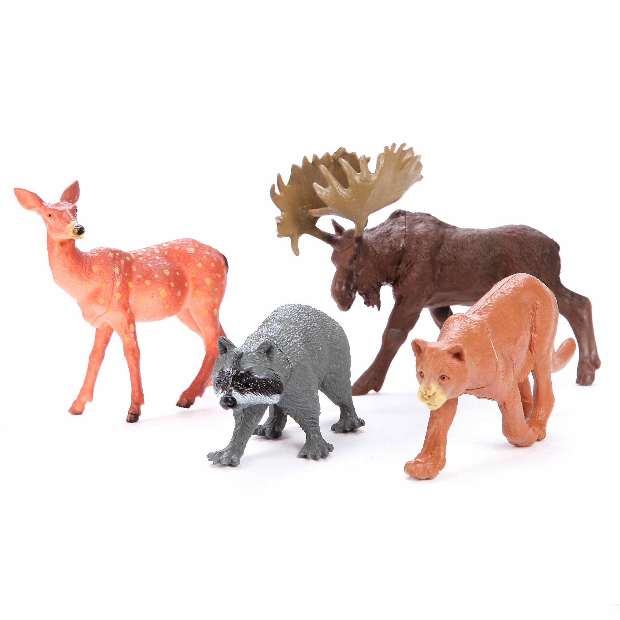 Игровой набор фигурок Дикие животные, 4 шт, размер 8-11 см