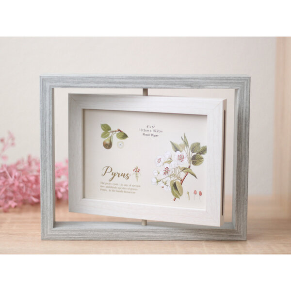 фото Фоторамка 10*15см вращающаяся, серая