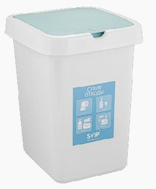 Контейнер (SVIP Контейнер для раздельного сбора мусора, 25 л (сухие отходы) SV4544СХ)