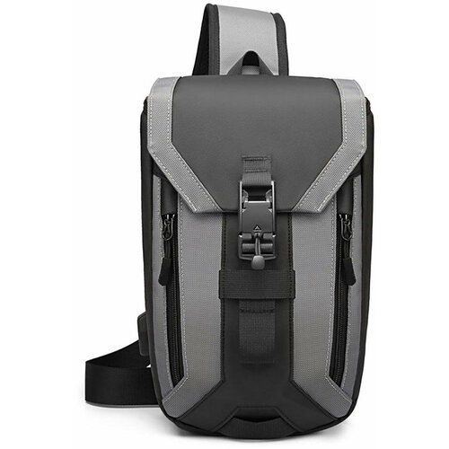 Рюкзак однолямочный Ozuko 9334 Grey