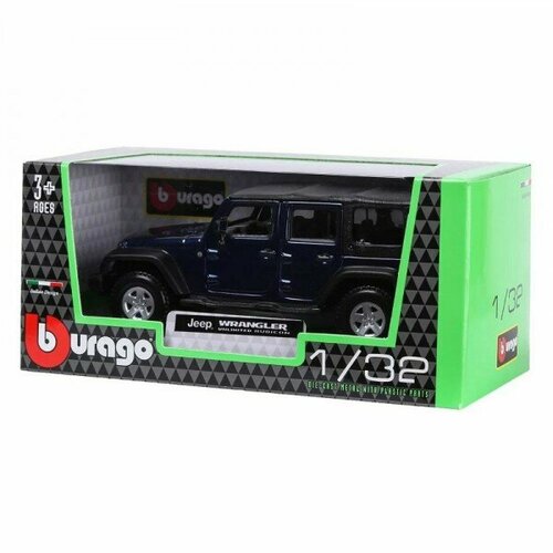 Машинка Bburago Jeep Wrangler Unlimited Rubicon, арт.43012