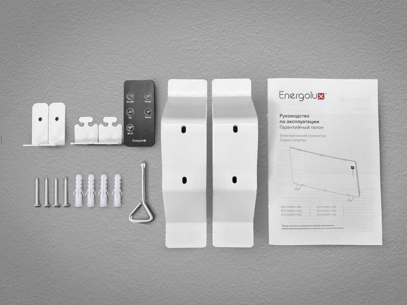 Конвектор ENERGOLUX ECH-2200E-J1-WG, белое стекло - фотография № 6