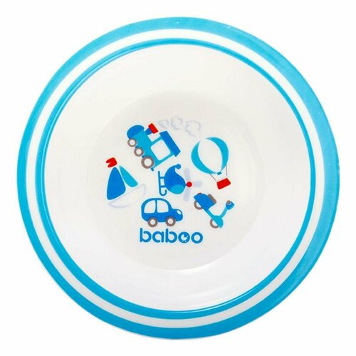 Тарелка глубокая BABOO Transport 6 мес+