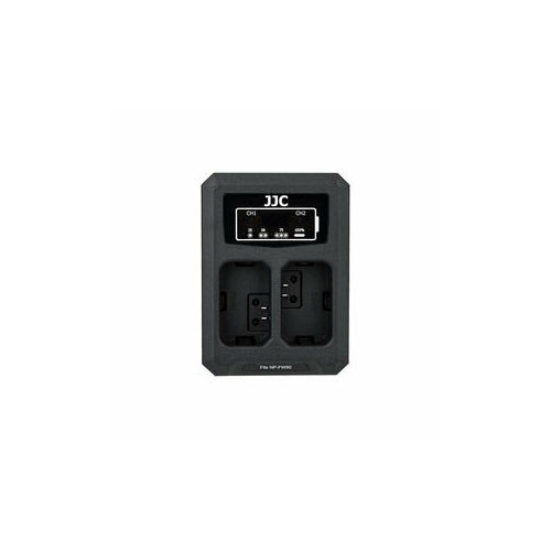 Двойное зарядное устройство JJC DCH-NPFW50 с инфо индикатором с поддержкой скоростной зарядки QC 3.0 через USB Type-C для Sony NP-FW50 аккумулятор jjc b npfw50 b npfw50 для sony