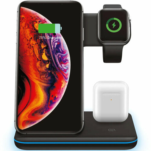 Беспроводная зарядная станция для телефона 3 в 1