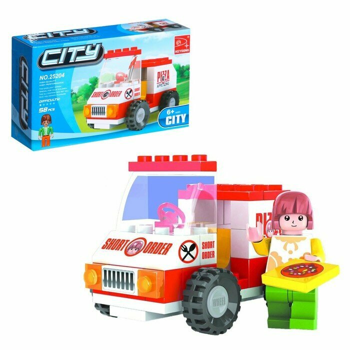 Ausini Конструктор «Доставка пиццы», 56 деталей