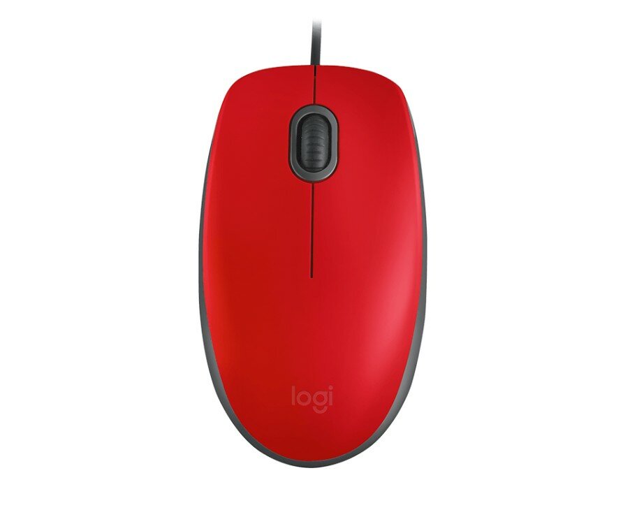 Мышь проводная Logitech M110s Red 910-005501, красный