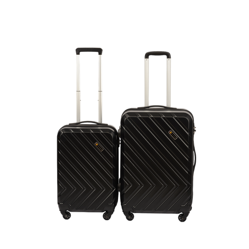 Комплект чемоданов Sun Voyage, 2 шт., размер S/M, черный