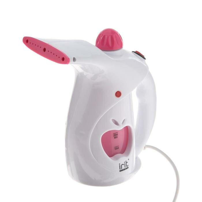 фото Отпариватель Irit IR-2313, ручной, 1000 Вт, 200 мл, 25 г/мин, белый